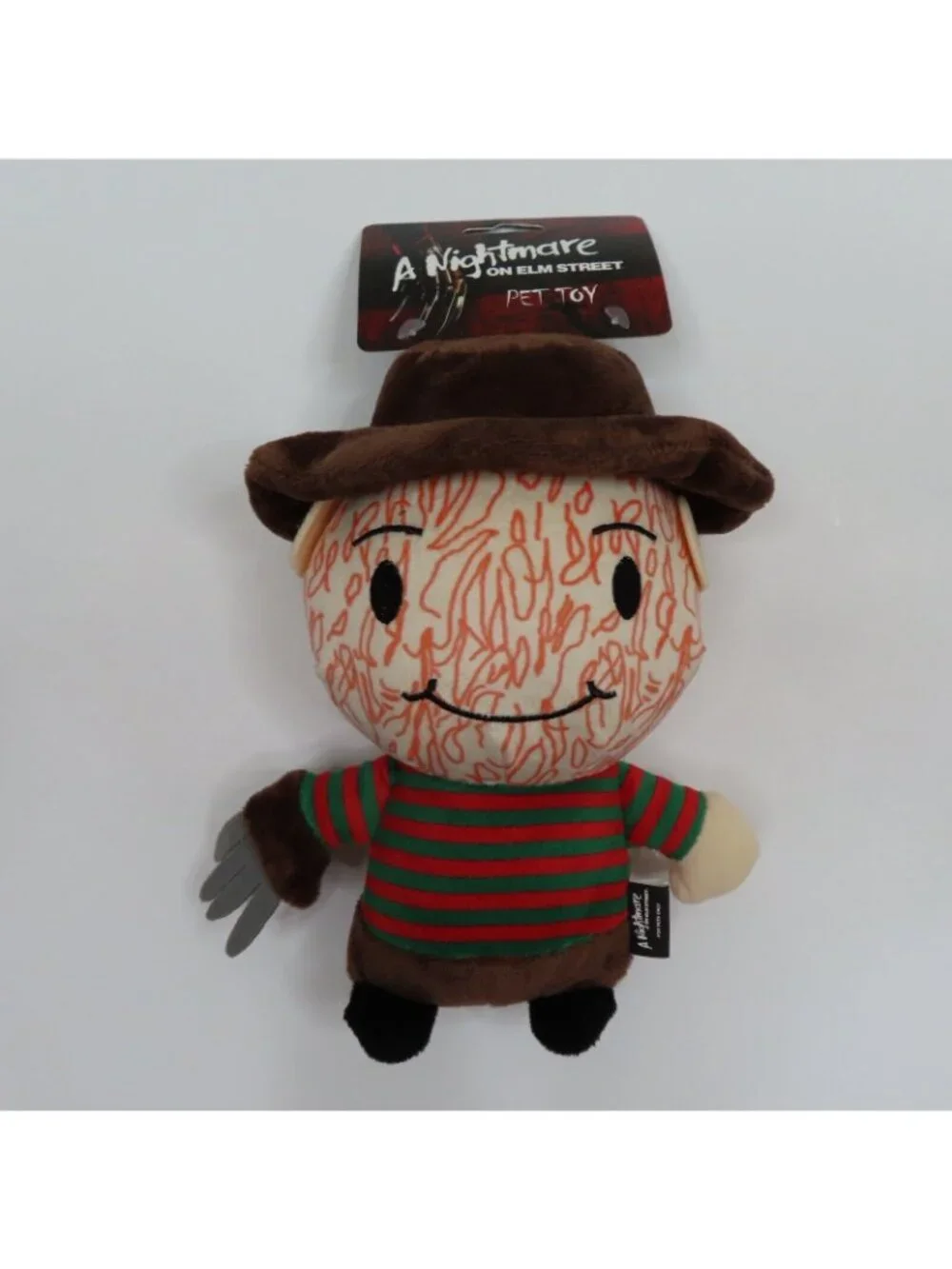 A Nightmare on Elm Street Freddy Krueger Plush Squeaker Dog Toy Horror Halloween